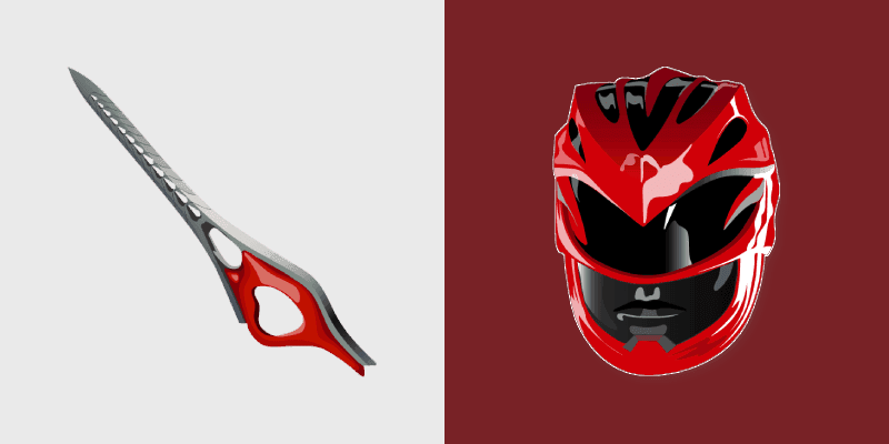 Red Ranger custom cursor pack preview for Chrome, Edge and Windows