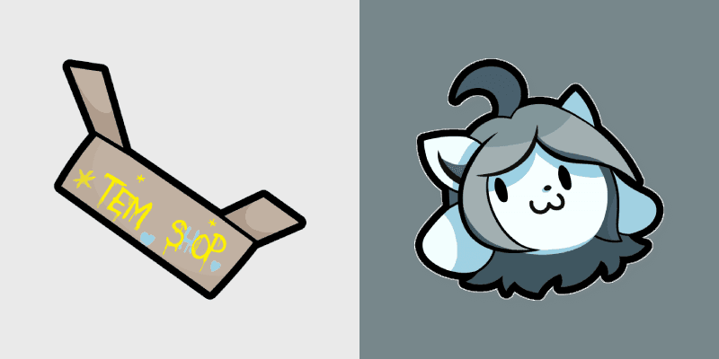 Temmie custom cursor pack preview for Chrome, Edge and Windows
