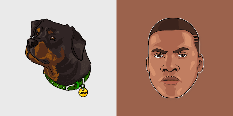 GTA V Franklin and Chop custom cursor pack preview for Chrome, Edge and Windows