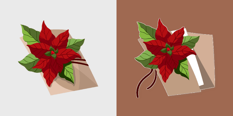Poinsettia Bloom custom cursor pack preview for Chrome, Edge and Windows
