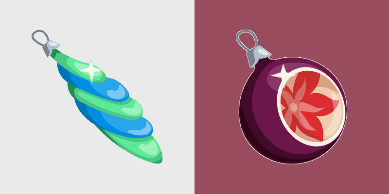 Retro Baubles custom cursor pack preview for Chrome, Edge and Windows