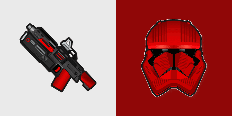 Custom Sith Trooper custom cursor pack preview for Chrome, Edge and Windows