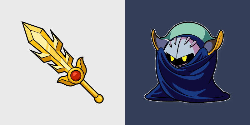 Meta Knight custom cursor pack preview for Chrome, Edge and Windows