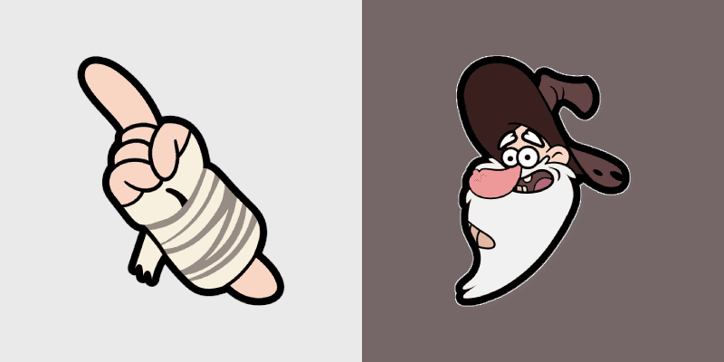 Old Man McGucket custom cursor pack preview for Chrome, Edge and Windows
