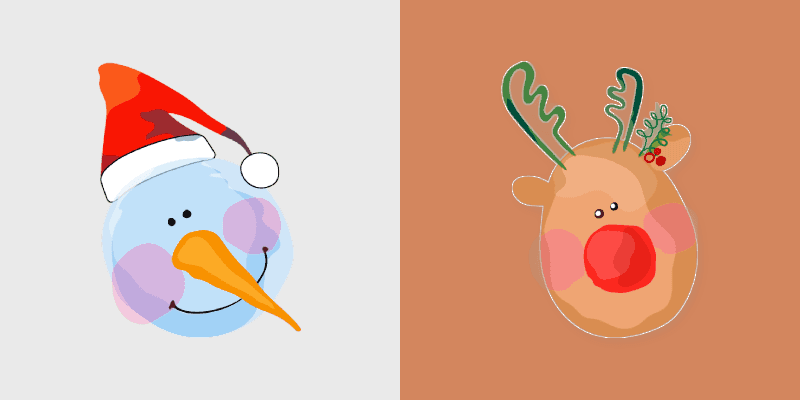 Snowman & Deer custom cursor pack preview for Chrome, Edge and Windows