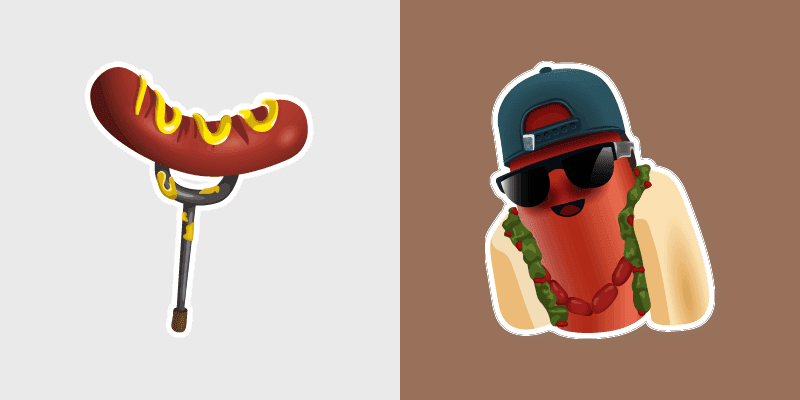 Brat Knockwurst custom cursor pack preview for Chrome, Edge and Windows