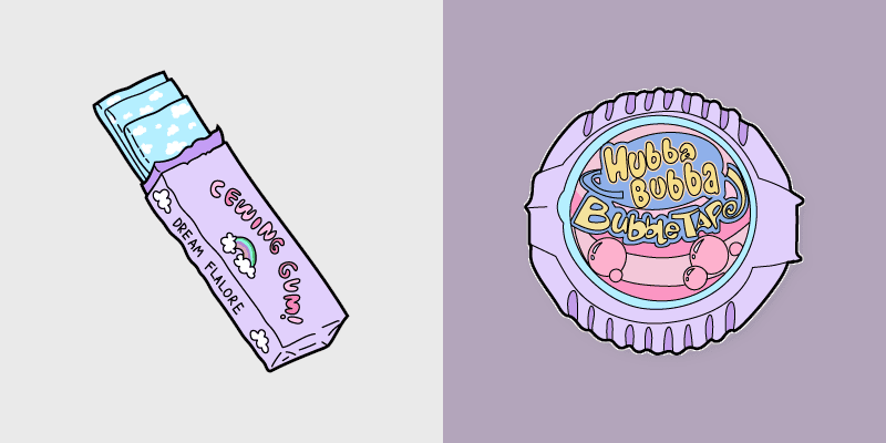 Bubblegum Beach custom cursor pack preview for Chrome, Edge and Windows