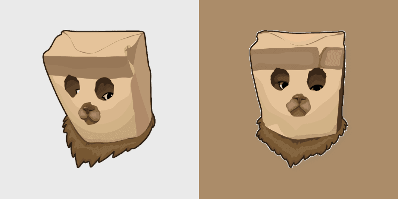 Paper Bag Cat custom cursor pack preview for Chrome, Edge and Windows