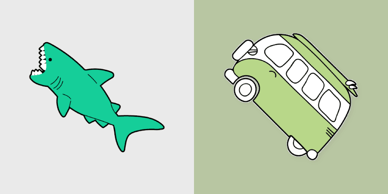 VSCO Bus Ride custom cursor pack preview for Chrome, Edge and Windows