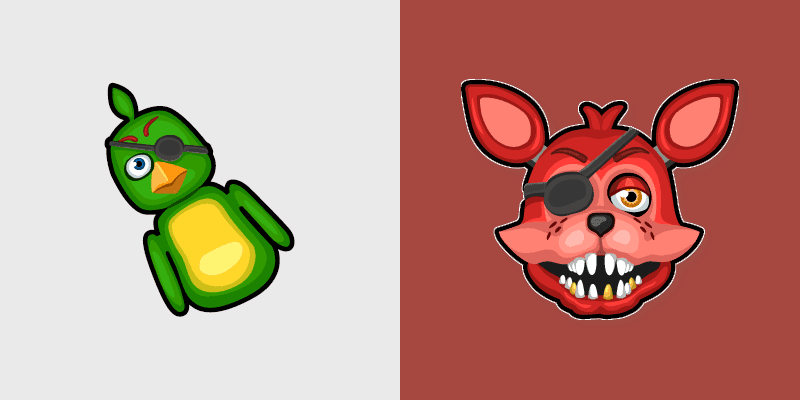 FNAF Animatronic Set custom cursor pack preview for Chrome, Edge and Windows
