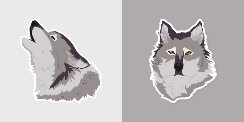 Wolf custom cursor pack preview for Chrome, Edge and Windows