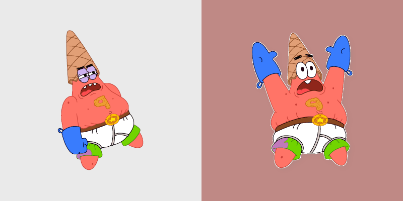 Patrick-Man Hero custom cursor pack preview for Chrome, Edge and Windows