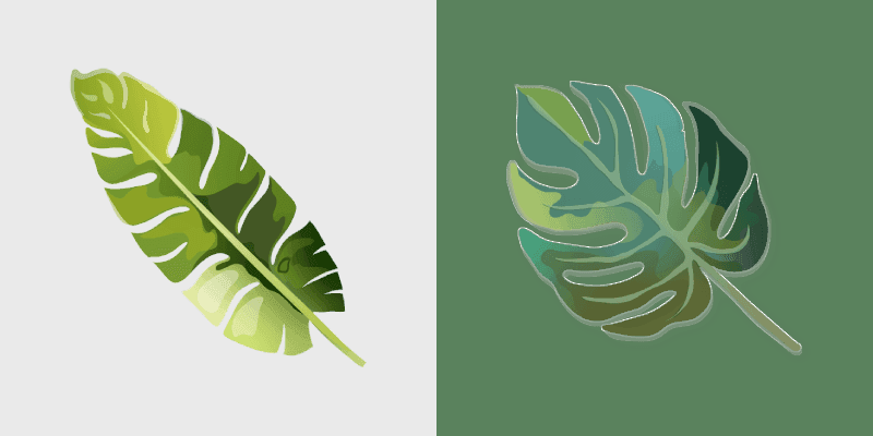 Tropical Monstera custom cursor pack preview for Chrome, Edge and Windows