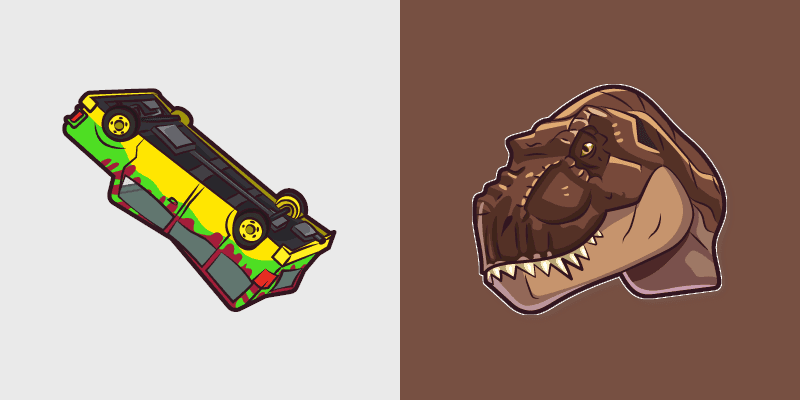 Jurassic Park custom cursor pack preview for Chrome, Edge and Windows