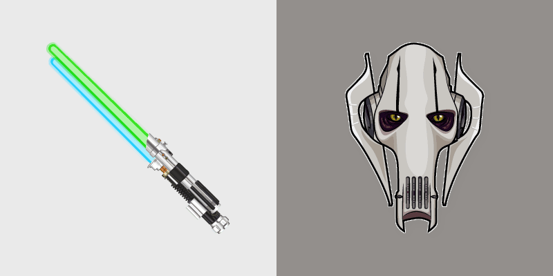 Grievous Lightsabers custom cursor pack preview for Chrome, Edge and Windows