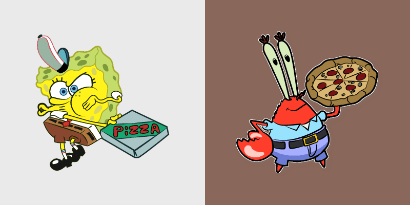 SpongeBob Krabs & Plankton custom cursor collection preview