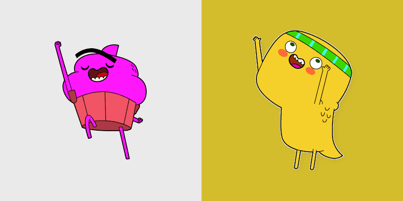 Cupcake & Dino custom cursor pack preview for Chrome, Edge and Windows