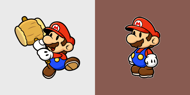 Paper Mario custom cursor pack preview for Chrome, Edge and Windows