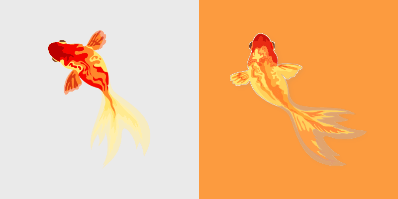 Goldfish custom cursor pack preview for Chrome, Edge and Windows
