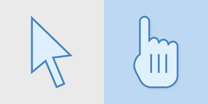 Smooth Sailing with Straight Blue custom cursor pack preview for Chrome, Edge and Windows