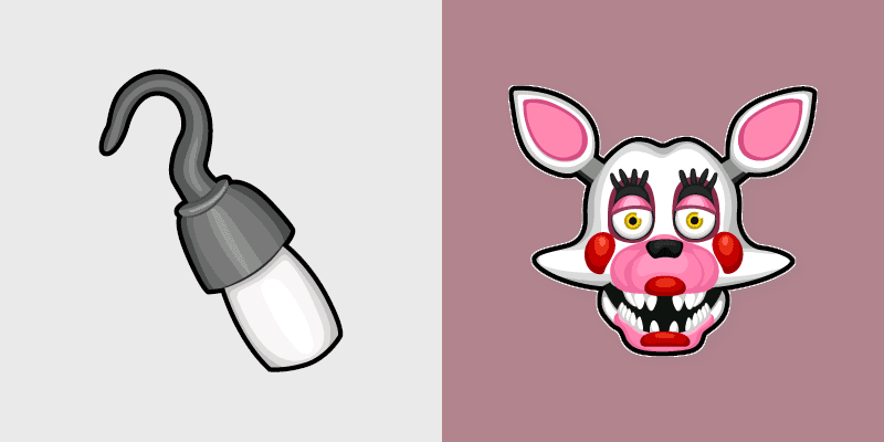Funtime Foxy custom cursor pack preview for Chrome, Edge and Windows