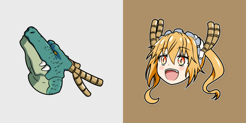 Anime Dragon Maid custom cursor collection preview