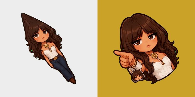 Meme Cute Ella Langley Jaded Character custom cursor pack preview for Chrome, Edge and Windows