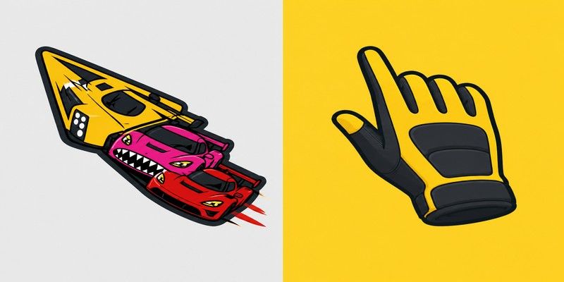 Racing Cars custom cursor pack preview for Chrome, Edge and Windows