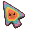 Tree Growth Rings Color Cursor arrow cursor preview