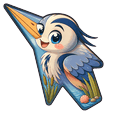 USA Virginia Beach Back Bay and Great Blue Heron arrow cursor preview