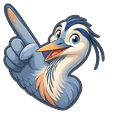 USA Virginia Beach Back Bay and Great Blue Heron hand cursor preview