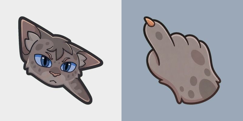 Warrior Cats Ashfur Cute Cursor Pack custom cursor pack preview for Chrome, Edge and Windows