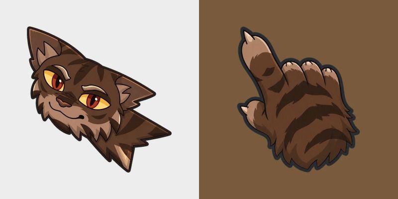 Warrior Cats Tigerclaw Cute Cursor Pack custom cursor pack preview for Chrome, Edge and Windows